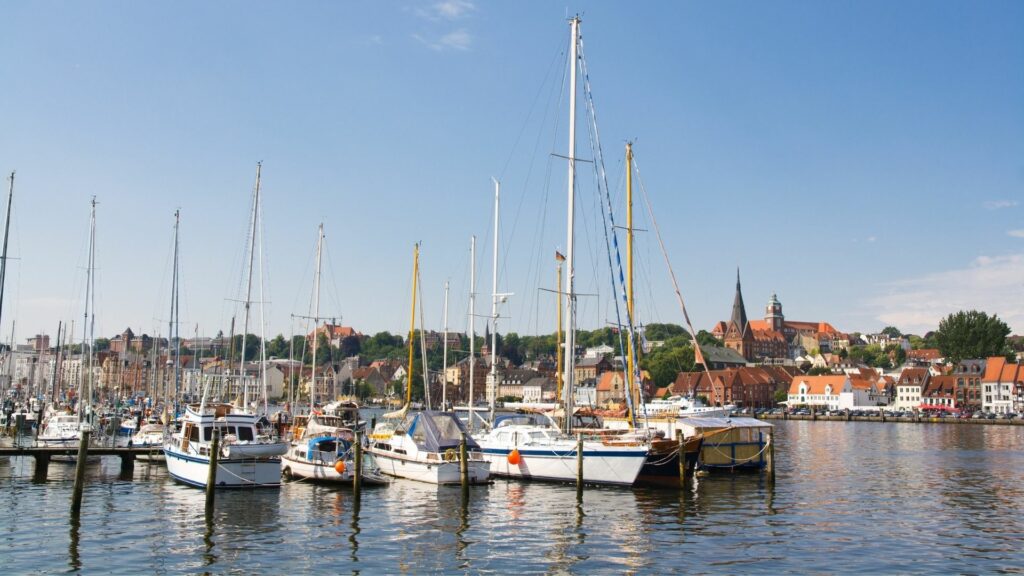 Flensborg Havn i Tyskland