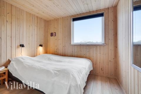 Ett av de 7 utmärkta sovrummen i lyxstuga nr 234 i Sydjylland.