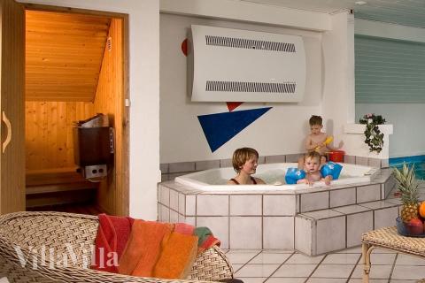 I spa-badet kan man riktigt koppla av och njuta efter en lång dag