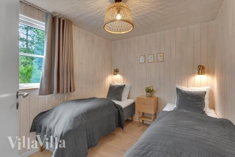 Det finns 24 sovplatser i lyxstuga nr 189