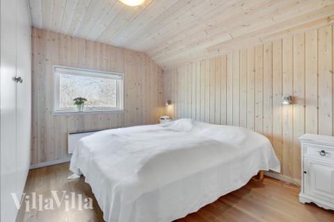 Ett av de 4 utmärkta sovrummen i lyxstuga nr 232 i Lolland/Falster/Møn.