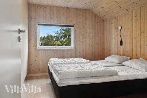 Ett av de 5 utmärkta sovrummen i lyxstuga nr 212 i Lolland/Falster/Møn.