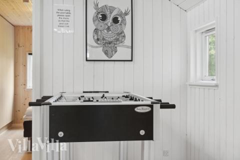 Aktivitetsrum i lyxstuga nr 212 med 5 sovrum och plats för 14 personer.