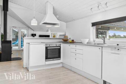 Köket i lyxstuga nr 212 är generöst inrett.