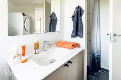 Ett av badrummen i lyxstuga nr 201