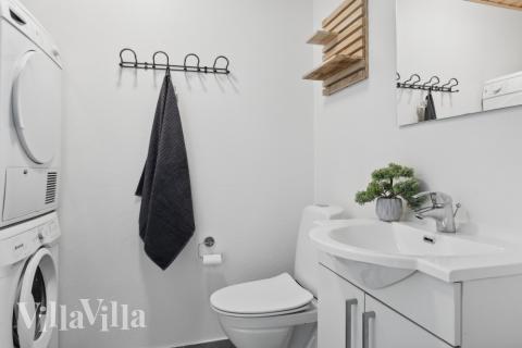 Ett av badrummen i lyxstuga nr 261