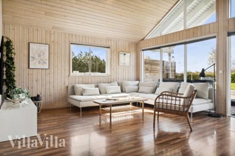 Soffhörnan i lyxstuga 282 i Lolland/Falster/Møn.