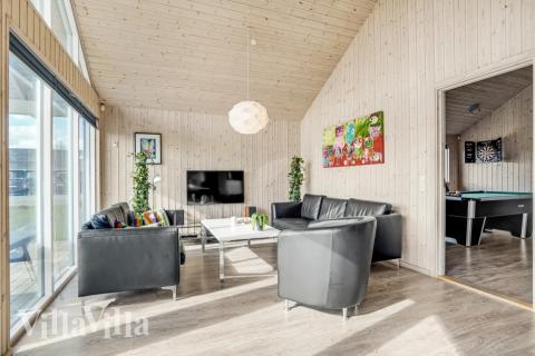 Soffhörnan i lyxstuga 299 i Lolland/Falster/Møn.