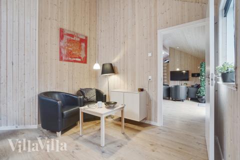 Soffhörnan i lyxstuga 206 i Lolland/Falster/Møn.