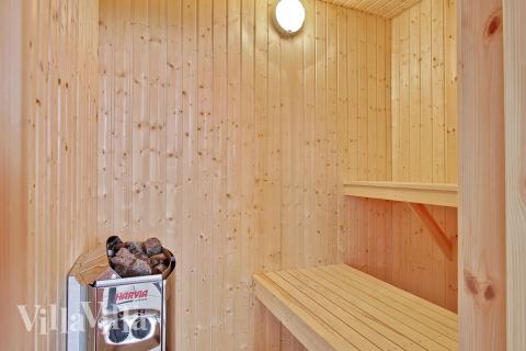 Efter en frisk promenad vid havet är bastun ett skönt tillhåll