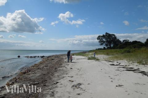 Stranden i närheten av lyxhus 307.