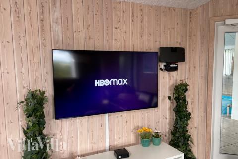 Soffhörnan i lyxstuga 316 i Fyn och öar.