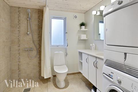 Ett av badrummen i lyxstuga nr 321