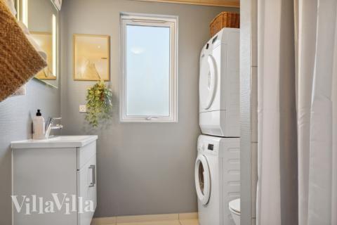 Ett av badrummen i lyxstuga nr 323