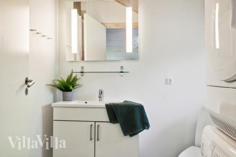 Ett av badrummen i lyxstuga nr 352