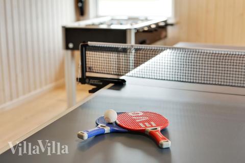 Aktivitetsrum i lyxstuga nr 366 med 5 sovrum och plats för 14 personer.