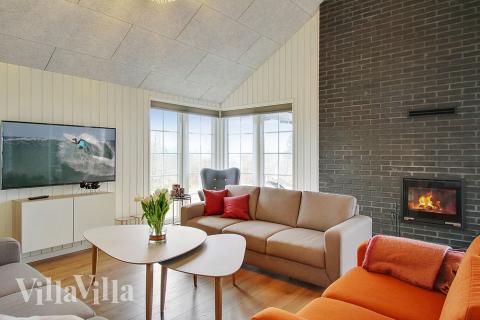 Lyxstuga nr 386 har ett fantastiskt vardagsrum.