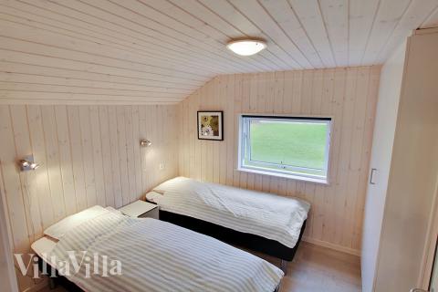 Ett av de 5 utmärkta sovrummen i lyxstuga nr 708 i Tyskland.