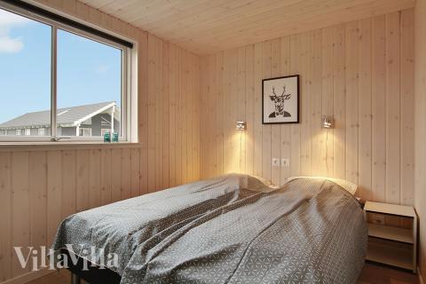 Ett av de 6 utmärkta sovrummen i lyxstuga nr 709 i Tyskland.