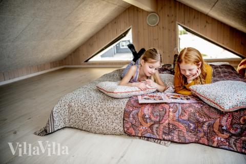 Det stora loftet i lyxstuga nr 393 för 20 personer