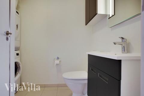 Ett av badrummen i lyxstuga nr 395