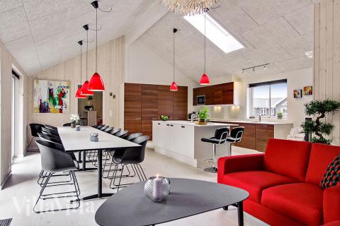 Lyxstuga nr 715 har ett fantastiskt vardagsrum.