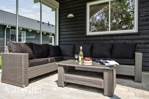 Njut av en grillkväll på terrassen i lyxstuga nr 715 i Tyskland