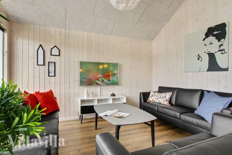 Lyxstuga nr 390 har ett fantastiskt vardagsrum.