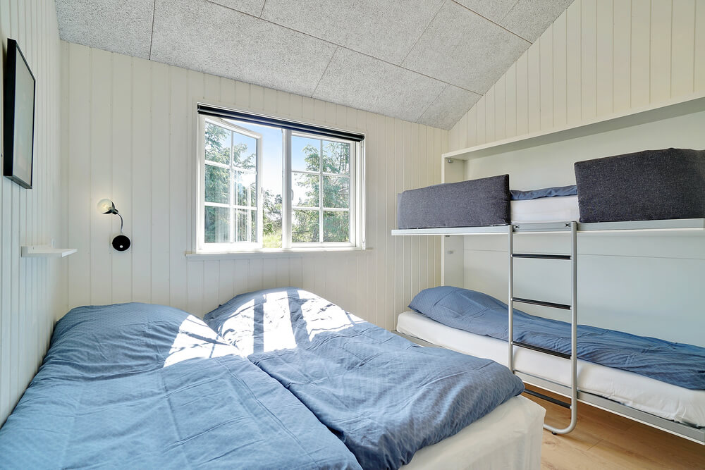 Det finns 24 sovplatser i lyxstuga nr 412
