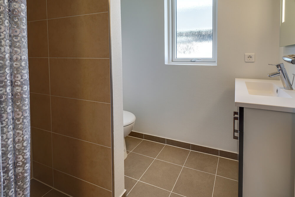 Ett av badrummen i lyxstuga nr 717