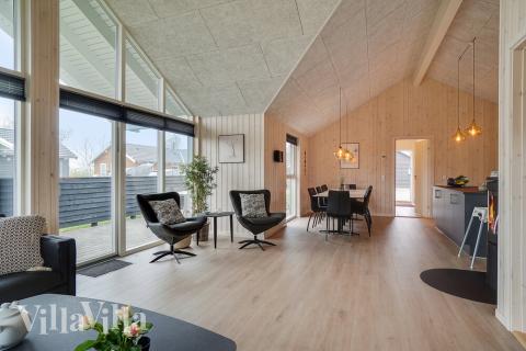 Lyxstuga nr 723 har ett fantastiskt vardagsrum.