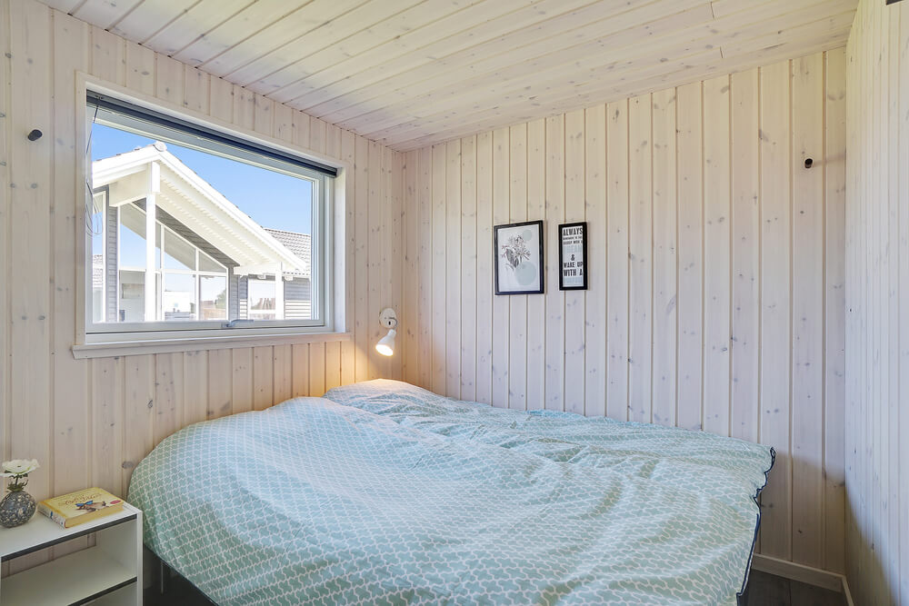 Ett av de 4 utmärkta sovrummen i lyxstuga nr 722 i Tyskland.