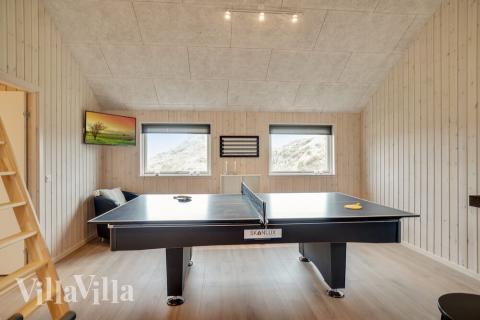 Aktivitetsrum i lyxstuga nr 719 med 4 sovrum och plats för 10 personer.