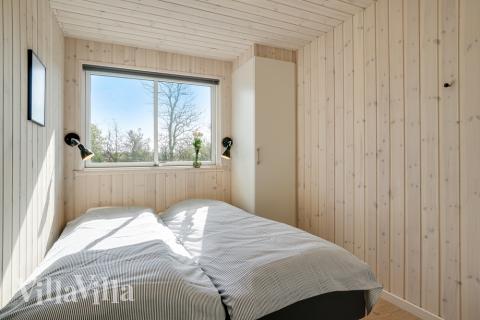 Ett av de 10 utmärkta sovrummen i lyxstuga nr 441 i Østjylland.