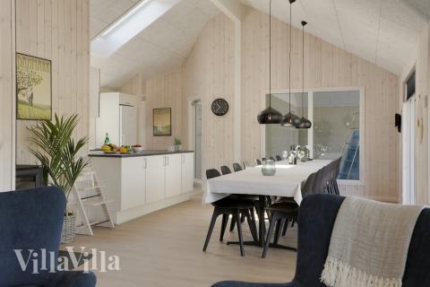 Ni kan sitta 16 personer tillsammans i vardagsrummet när ni besöker lyxhus nr 433 i Lolland/Falster/Møn.