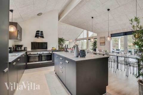 Välinrett kök i lyxstuga nr 434 i Nordsjälland.