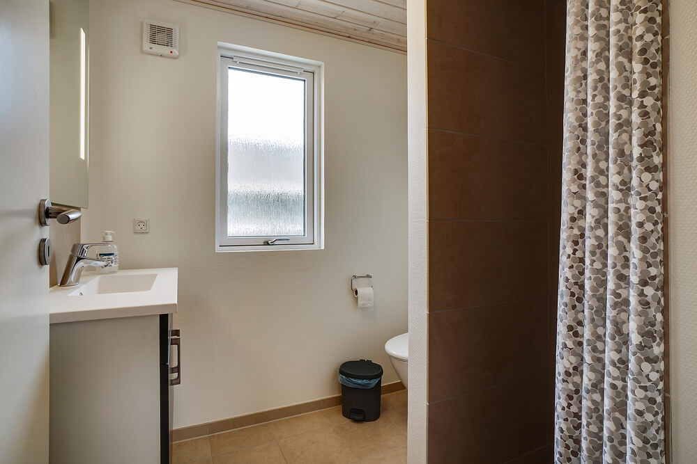 Ett av badrummen i lyxstuga nr 461