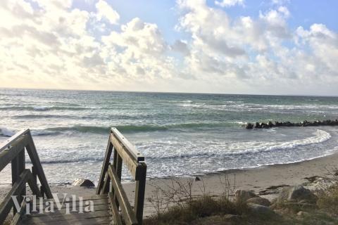 Den vackra stranden i närheten av lyxhus 468 vid Lolland/Falster/Møn.