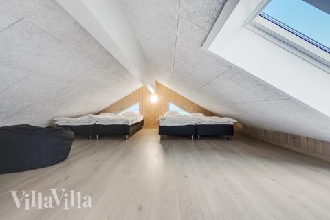 Det stora loftet i lyxstuga nr 468 för 20 personer