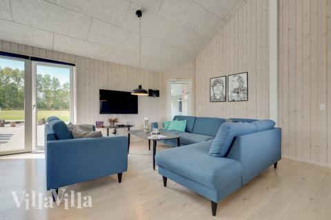 Soffhörnan i lyxstuga 470 i Lolland/Falster/Møn.