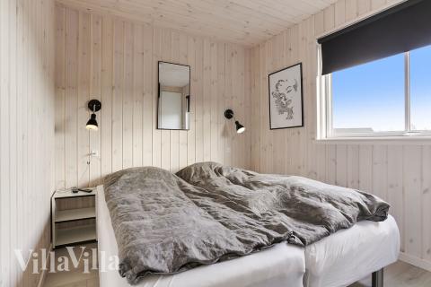 Ett av de 6 utmärkta sovrummen i lyxstuga nr 481 i Lolland/Falster/Møn.