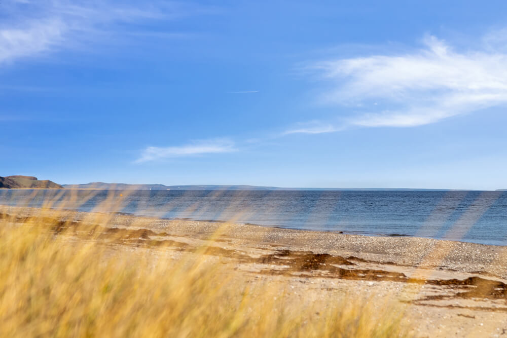 Stranden i närheten av lyxhus 489.