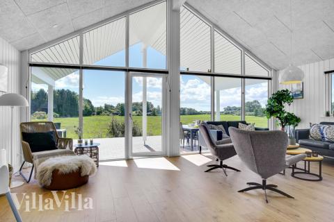 Soffhörnan i lyxstuga 490 i Lolland/Falster/Møn.