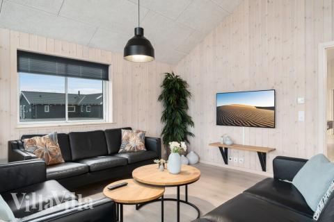 Soffhörnan i lyxstuga 726 i Tyskland.