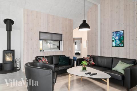 Soffhörnan i lyxstuga 730 i Tyskland.