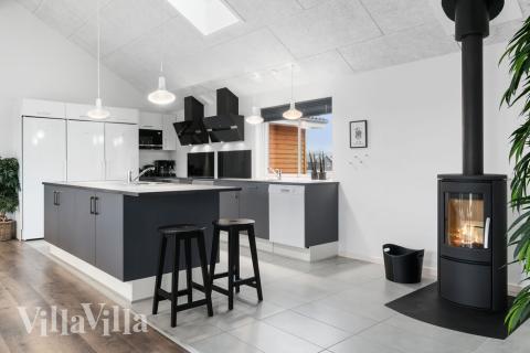 Köket i lyxstuga nr 727 är generöst inrett.