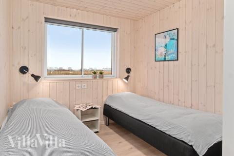 Ett av de 7 utmärkta sovrummen i lyxstuga nr 733 i Tyskland.