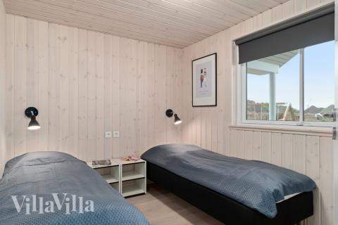 Ett av de 8 utmärkta sovrummen i lyxstuga nr 732 i Tyskland.