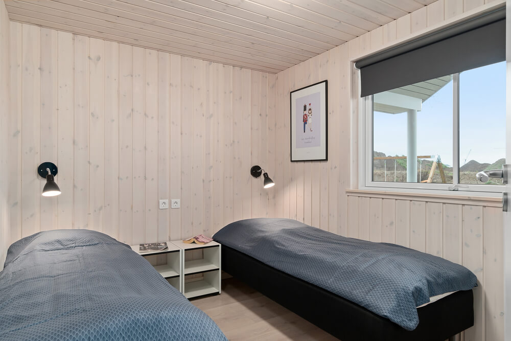 Ett av de 8 utmärkta sovrummen i lyxstuga nr 732 i Tyskland.