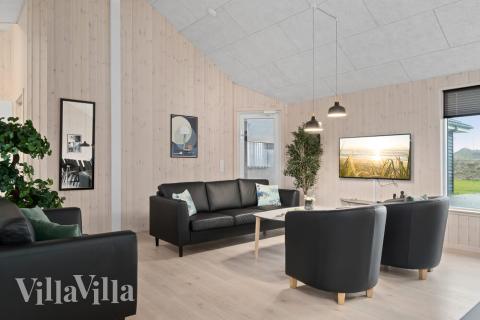 Soffhörnan i lyxstuga 732 i Tyskland.